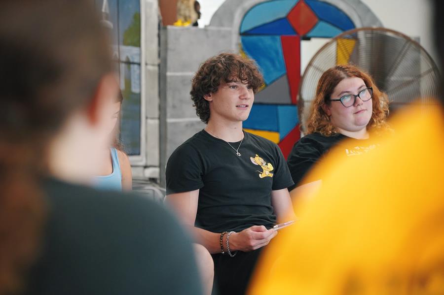 On Tuesday, Troupe students met with visitors from AMDA College of the Performing Arts, including Brennyn Lark, who recently starred in "SIX: The Musical" on Broadway.