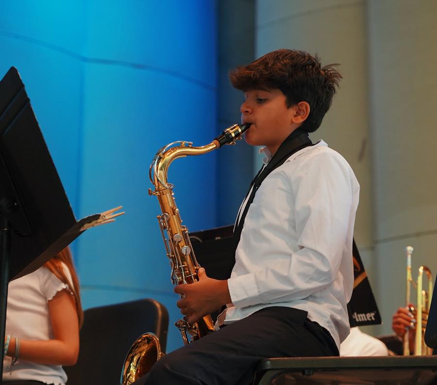 Junior Band students showed off their skills in an upbeat program on Monday.