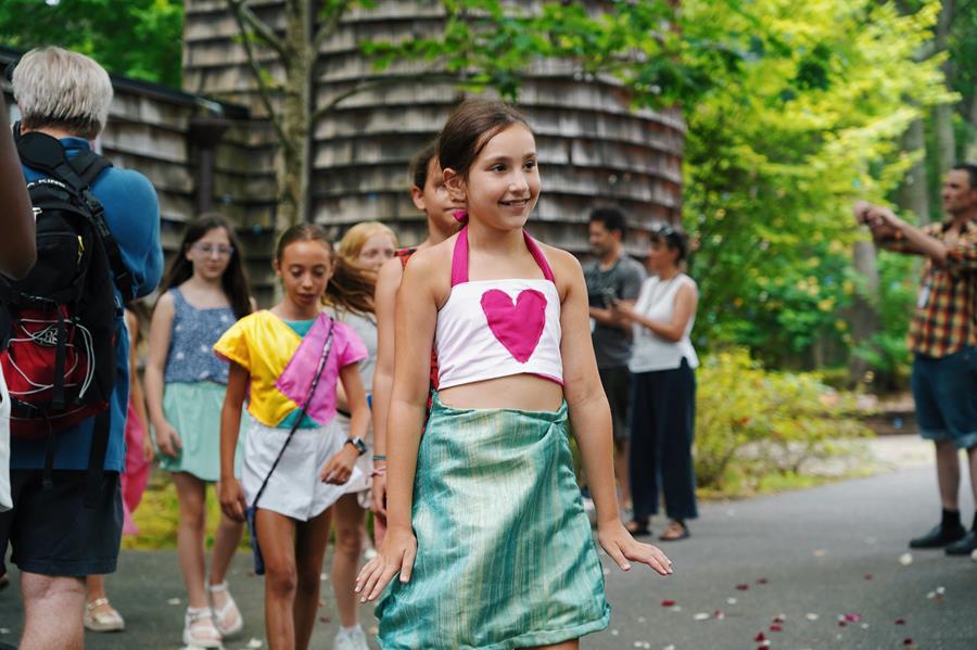 Junior Fashion students showed off their designs in a fashion show on Wednesday during the U Benefit.