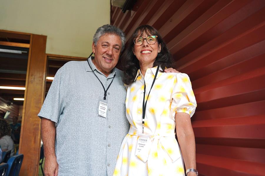 Community Award recipient Rosemarie Klipper (right) and her husband Mitchell.