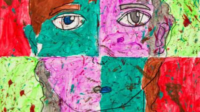 painting of face