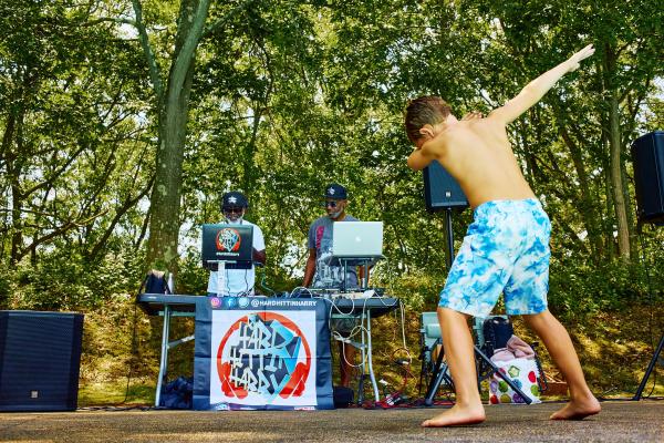Usdan Summer Camp for the Arts Hip-Hop Pool Party Attendee, Photo Matt Zugale