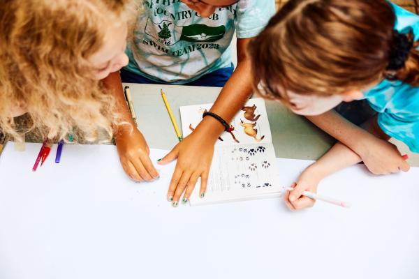 Usdan students creating art