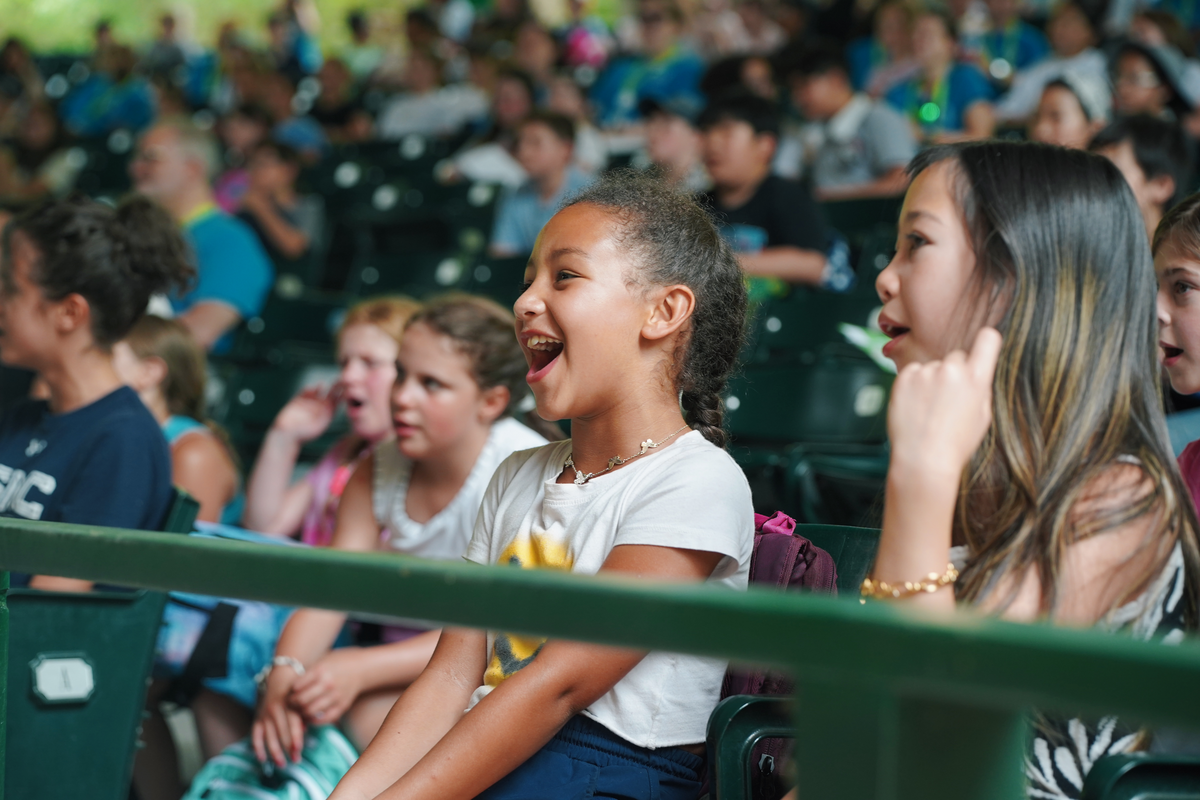 Usdan Summer Camp for the Arts students attend Festival Performance in the McKinley Amphitheater