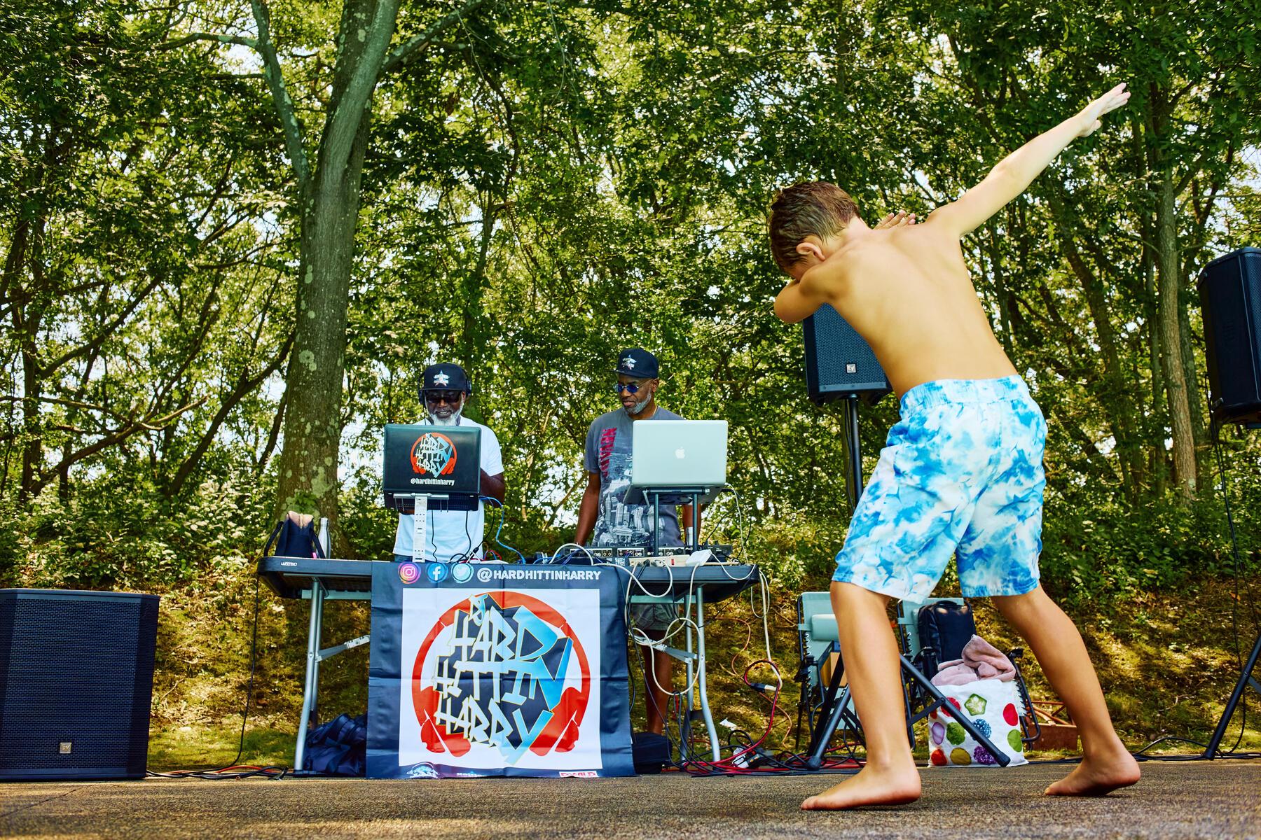 Usdan Summer Camp for the Arts Hip-Hop Pool Party Attendee, Photo Matt Zugale
