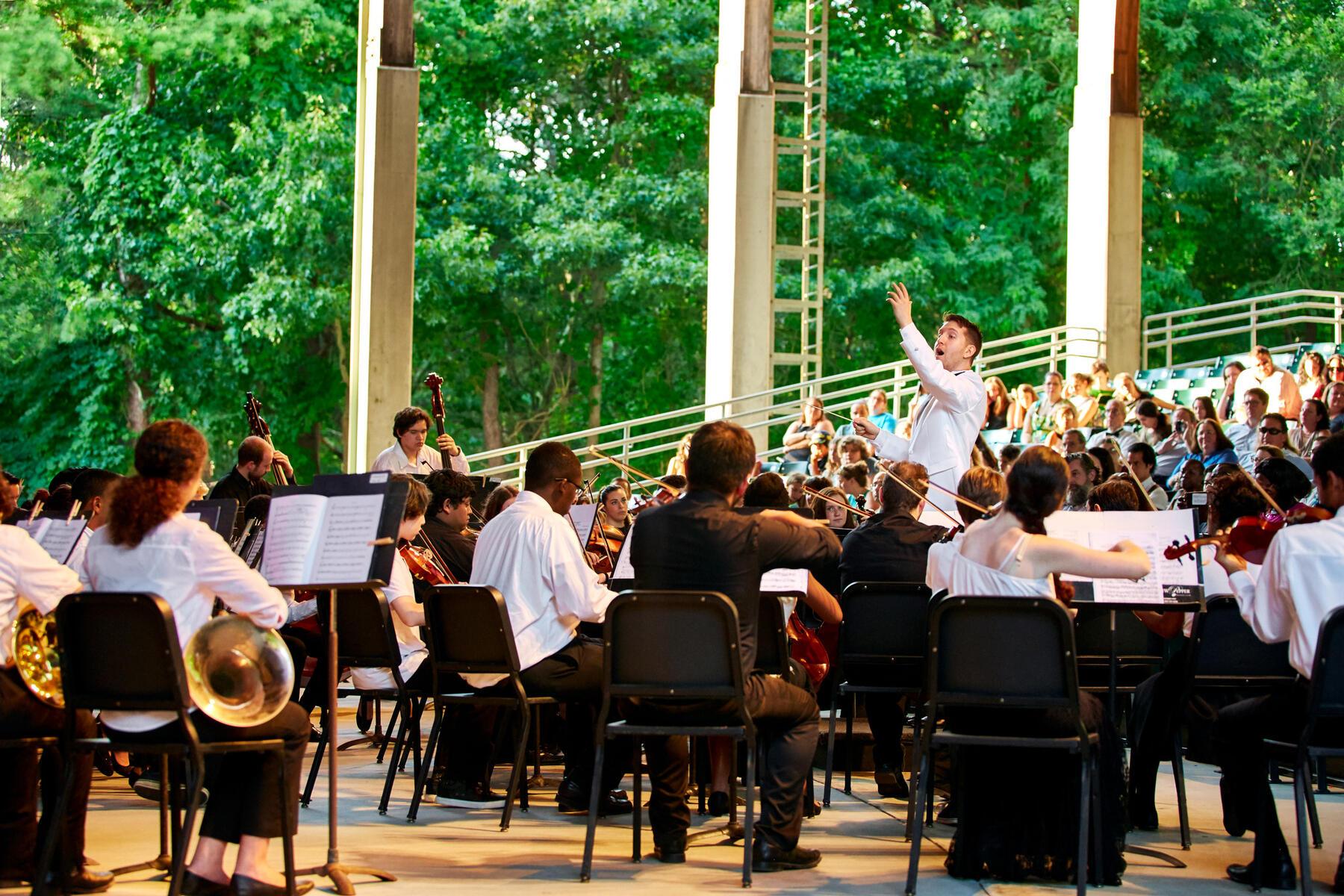 Conductor in the amphitheater