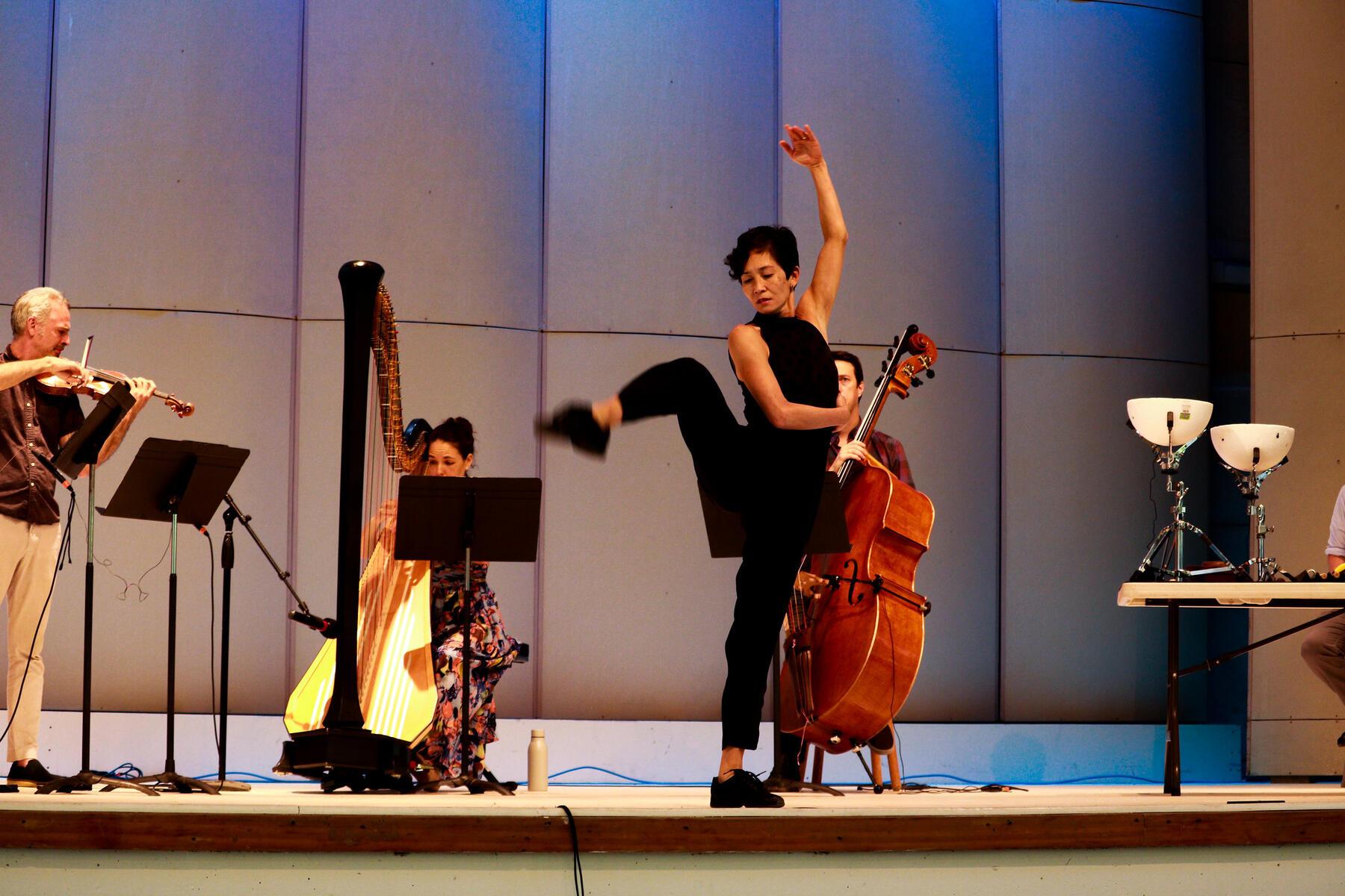 Maile Dancing on Stage