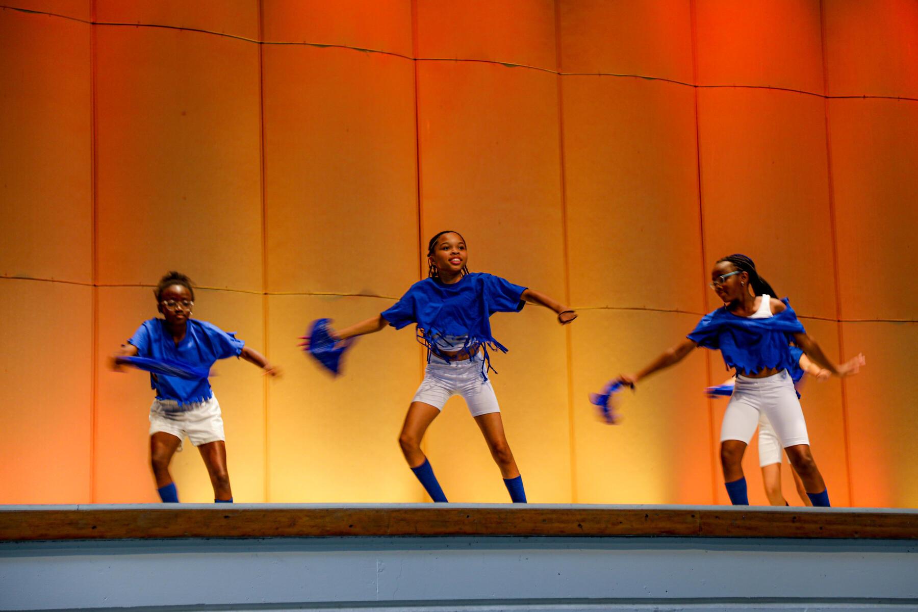 dancers in amphitheater