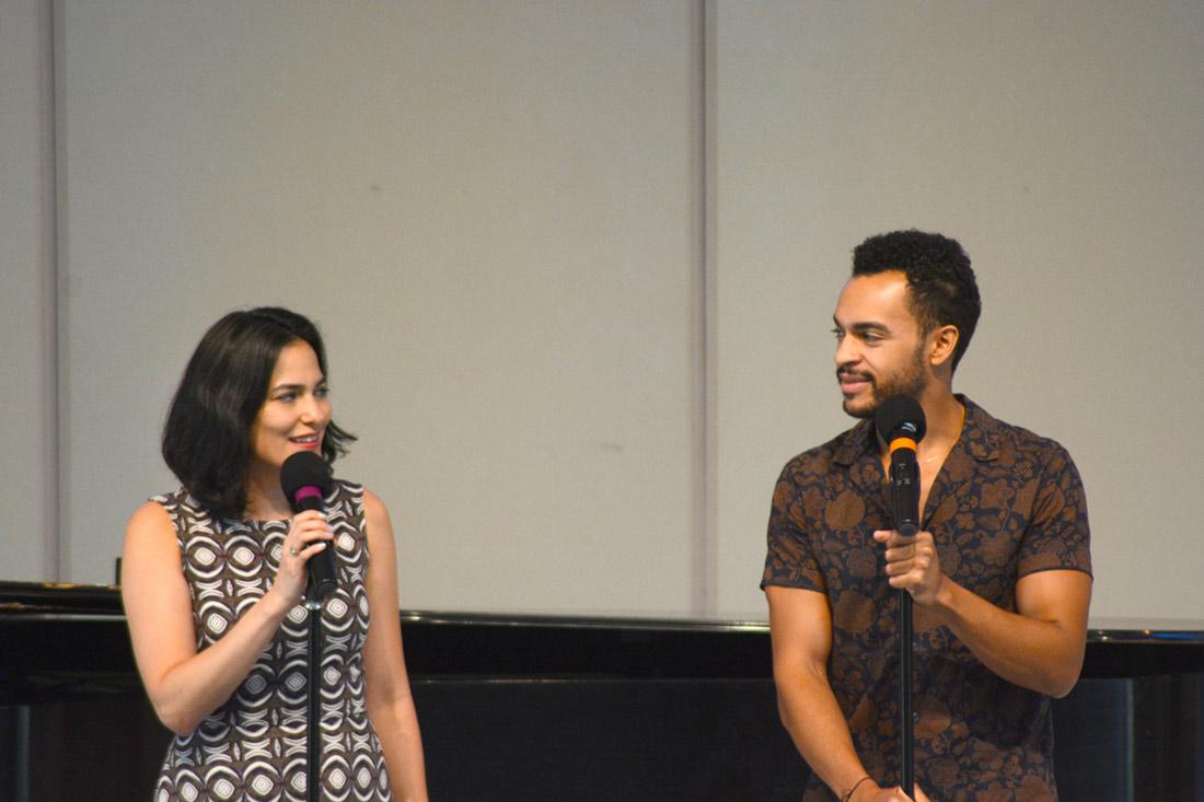 Frozen cast members perform at Usdan