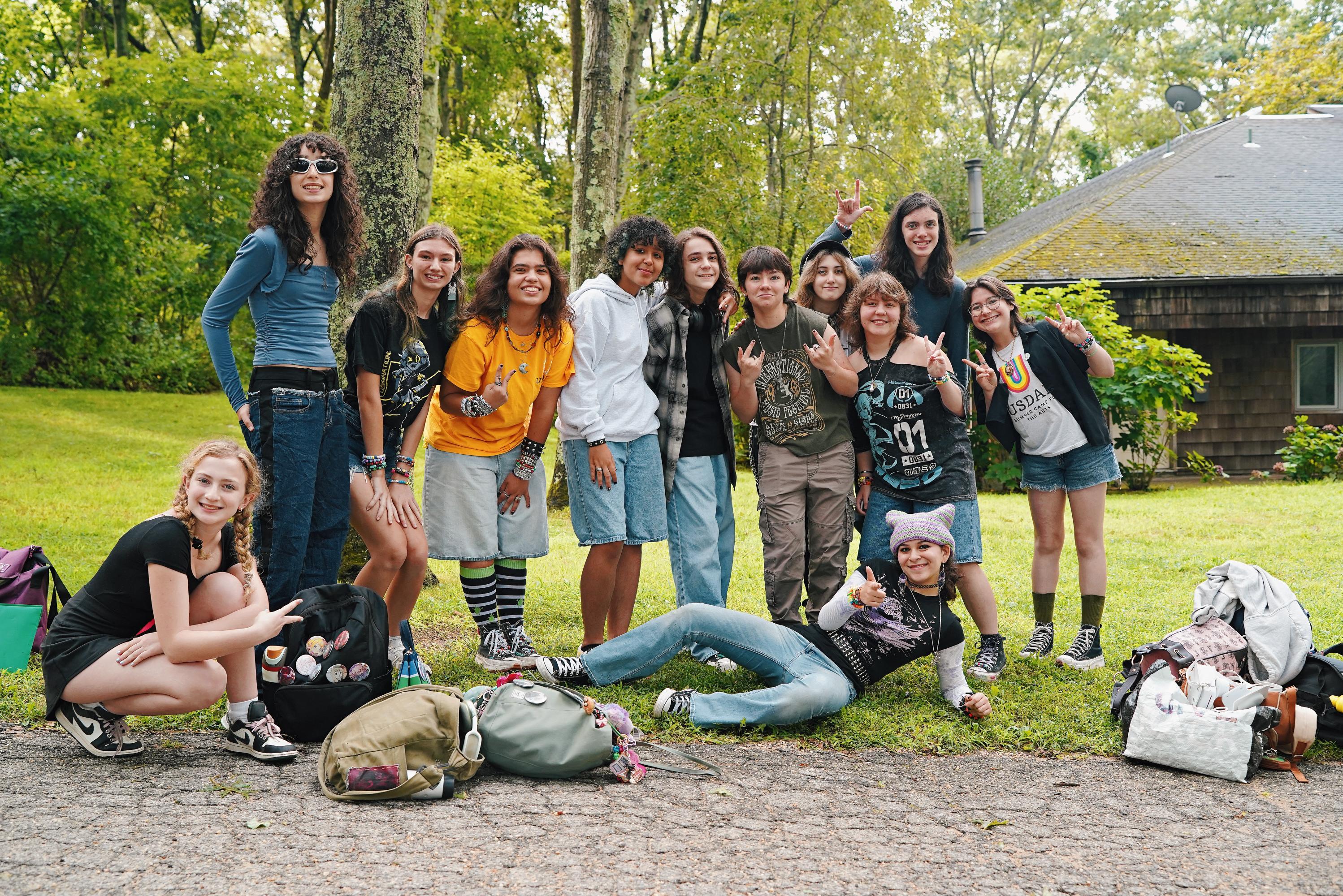 Students on the last day of Usdan's 59th summer 