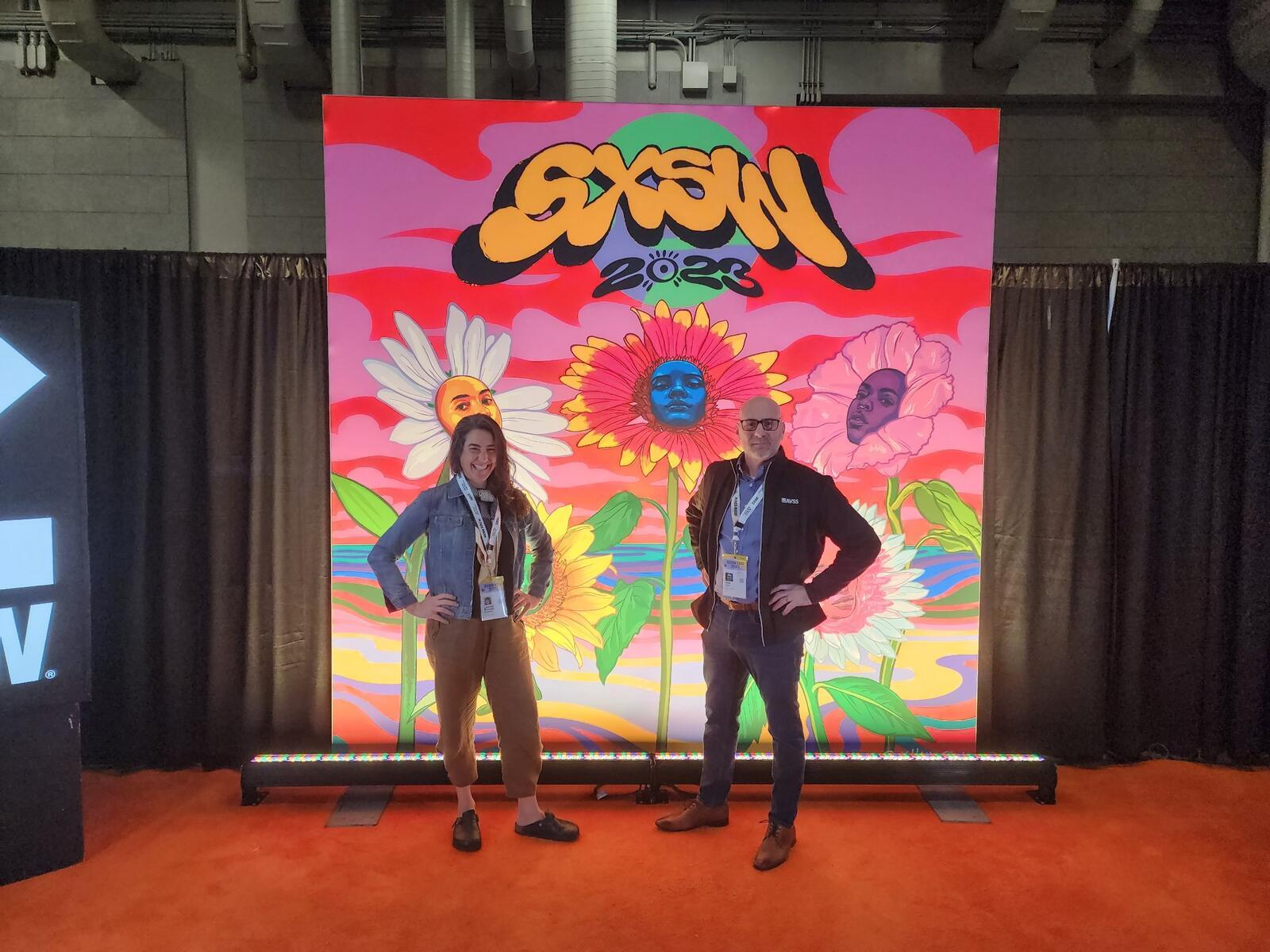 joe and lauren standing at SXSW