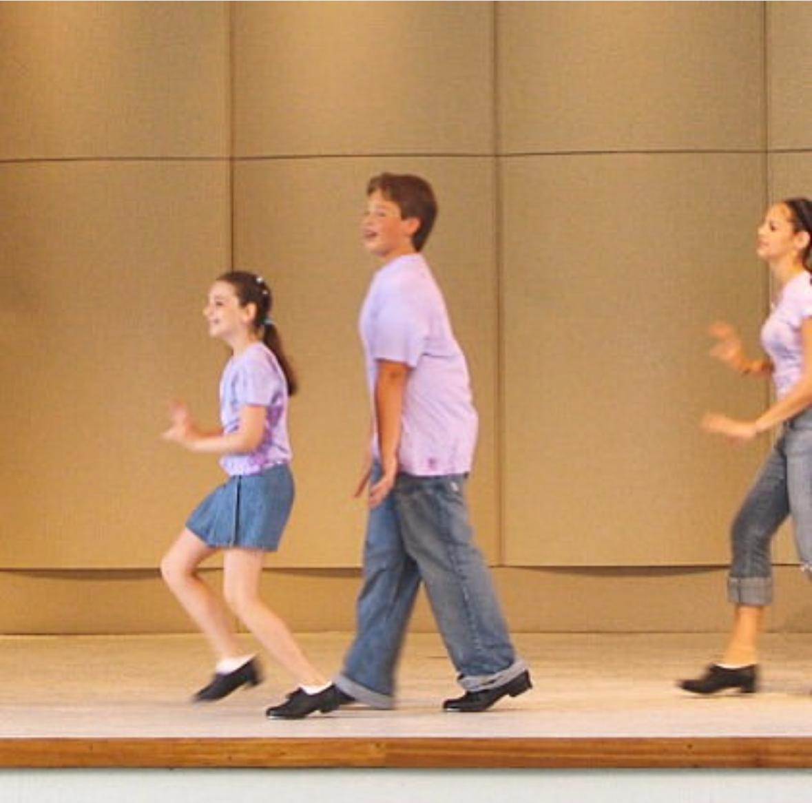 Kids on stage dancing
