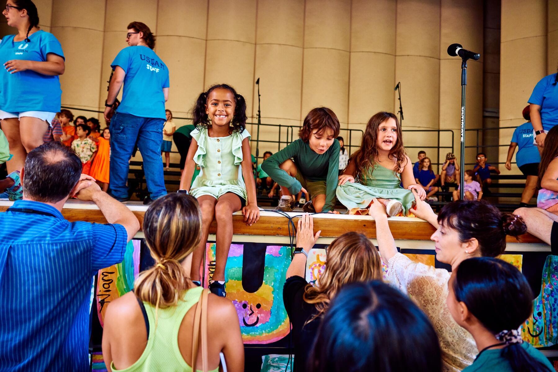 Usdan Summer Camp for the Arts student in the McKinley Amphitheater